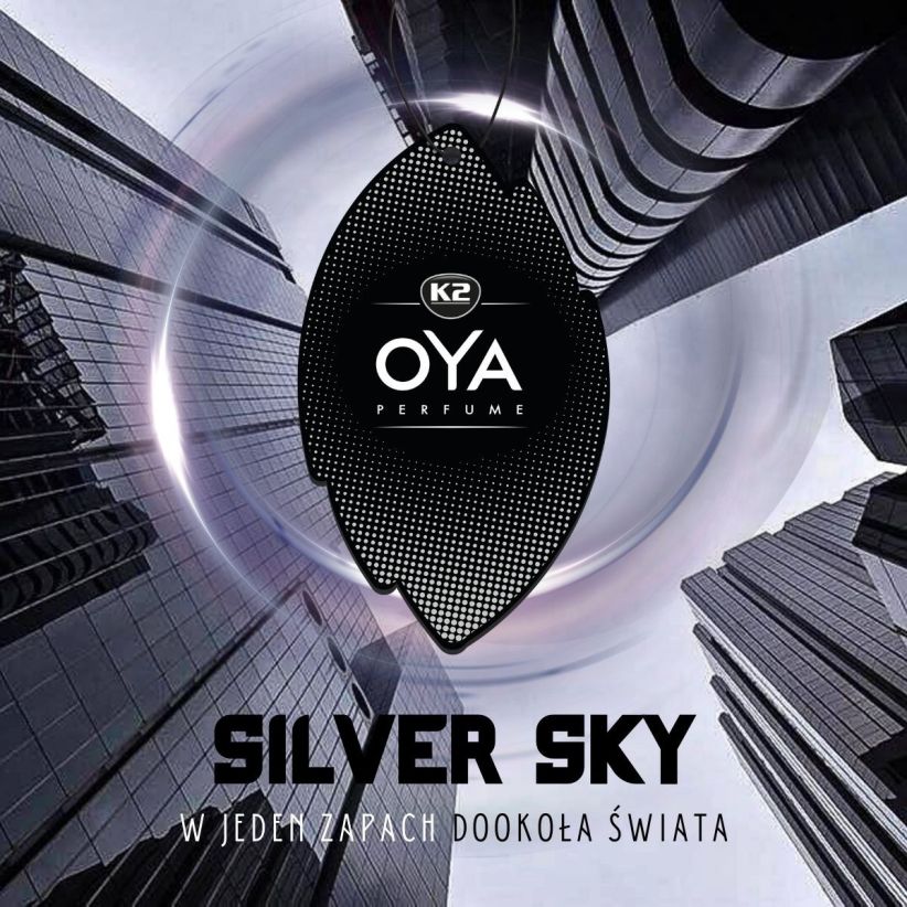 CLECAR + K2 OYA SILVER - Zapach samochodowy (bergamotka, nuty drzewne, mango)