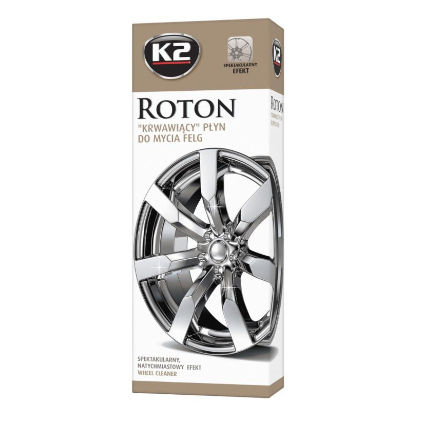 CLECAR + K2 Roton - Środek do FELG (Efekt krwawienia) + Pędzel detailingowy