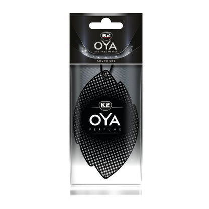 CLECAR + K2 OYA SILVER - Zapach samochodowy (bergamotka, nuty drzewne, mango)