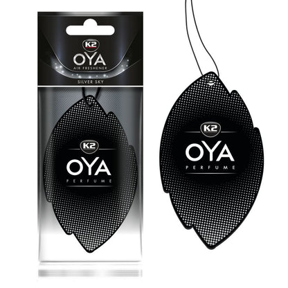 CLECAR + K2 OYA SILVER - Zapach samochodowy (bergamotka, nuty drzewne, mango)