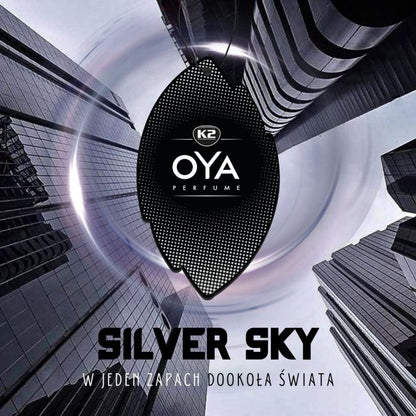 CLECAR + K2 OYA SILVER - Zapach samochodowy (bergamotka, nuty drzewne, mango)