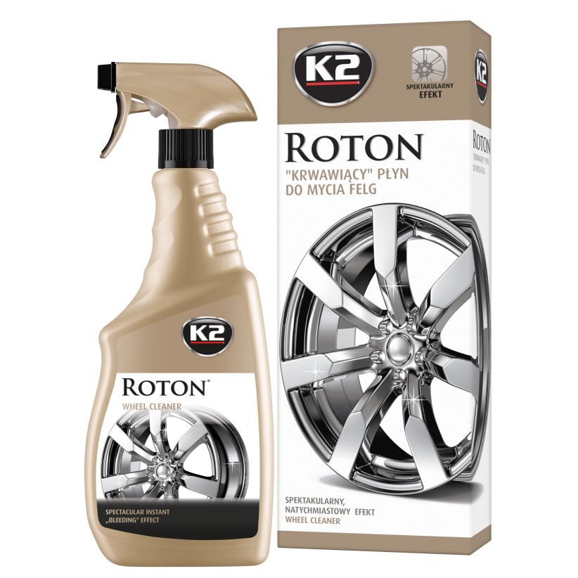 CLECAR + K2 Roton - Środek do FELG (Efekt krwawienia) + Pędzel detailingowy